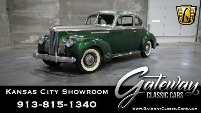 green/silver 1941 packard 120 sedan straight 8 3 speed overdrive available now!
