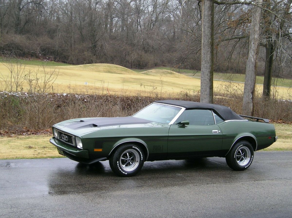1973 ford mustang convertible 2 owner! unique color! restored! runs strong!