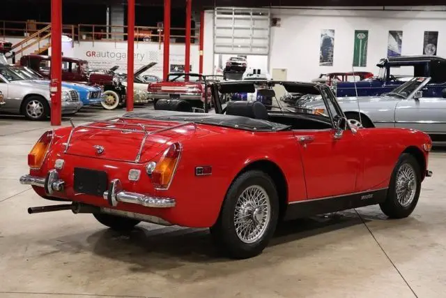 1972 mg midget 73284 miles red convertible 1.3l l4 manual
