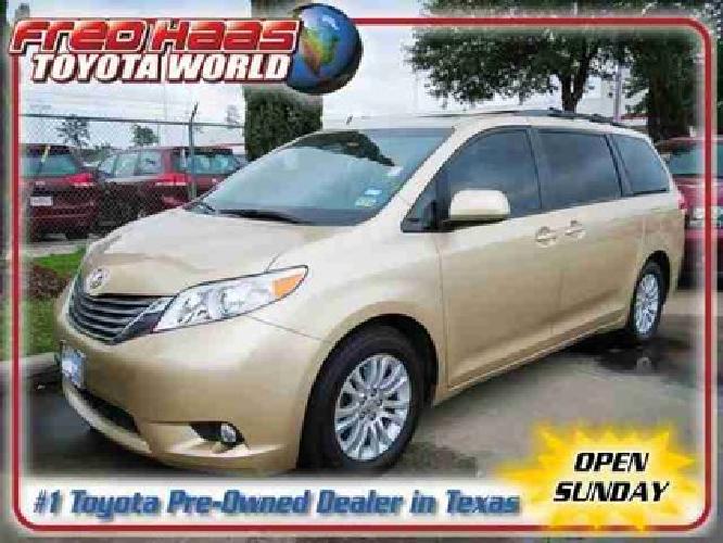 2011 toyota sienna xle dvd sunroof leather one owner warranty in spring, tx