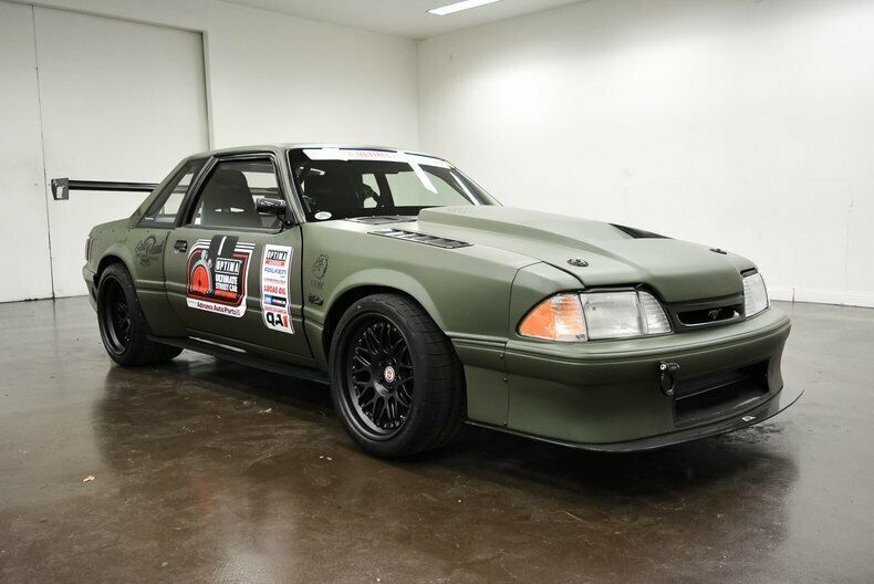 1986 ford mustang notchback 0 miles olive drab coupe supercharged ford racing 5