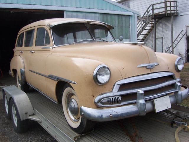 1951 chevrolet deluxe station wagon,tin woody,original,solid,straight,sweet!