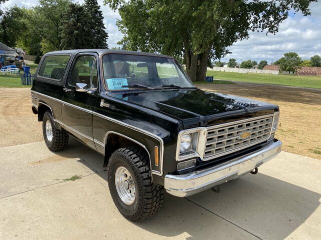 1976 chevrolet blazer 4wd cheyenne 0 black suv 8 automatic