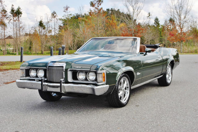 1973 mercury cougar convertible xr-7 power steering power brakes buckets console