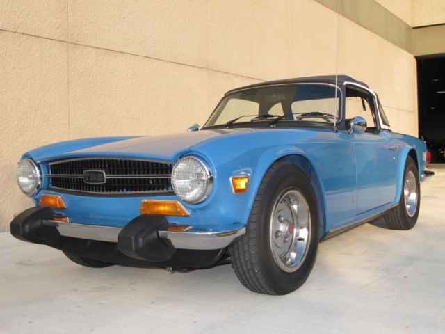 1974 triumph tr-6 convertible rotisserie frame off restoration