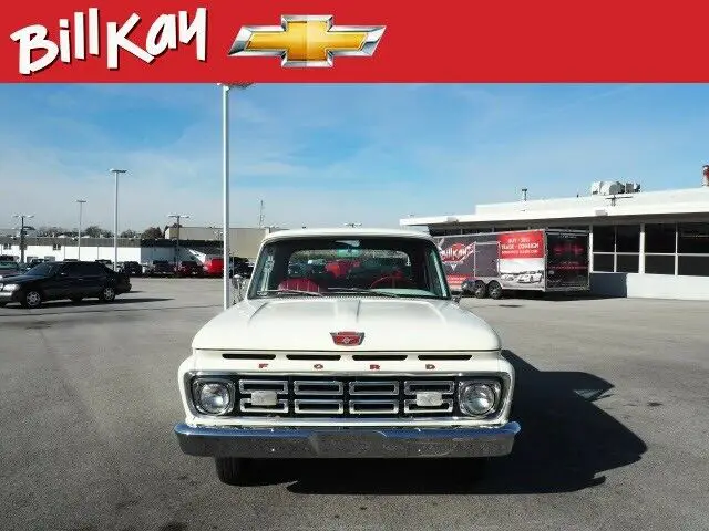 1964 ford f-100 11427 miles white pickup truck automatic