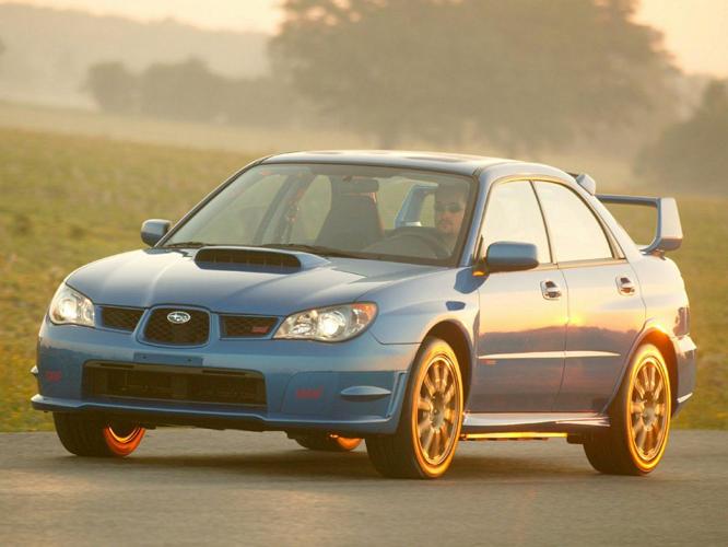 2006 subaru impreza wrx sti awd wrx sti 4dr sedan w/gold-painted wheels for sale in honolulu, hawaii