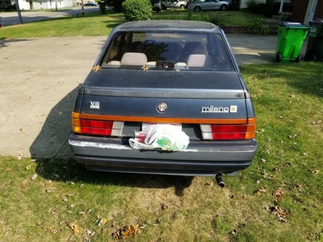 '87 alfa romeo milano gold (barn find @ 43,000 miles!) runs and drives!