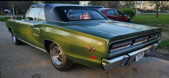 1969 dodge coronet convertible green rwd automatic r/t
