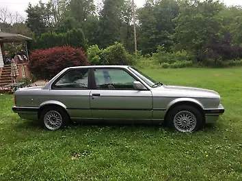 1991 bmw 318is e30 silver with black leather sports interior 5 speed
