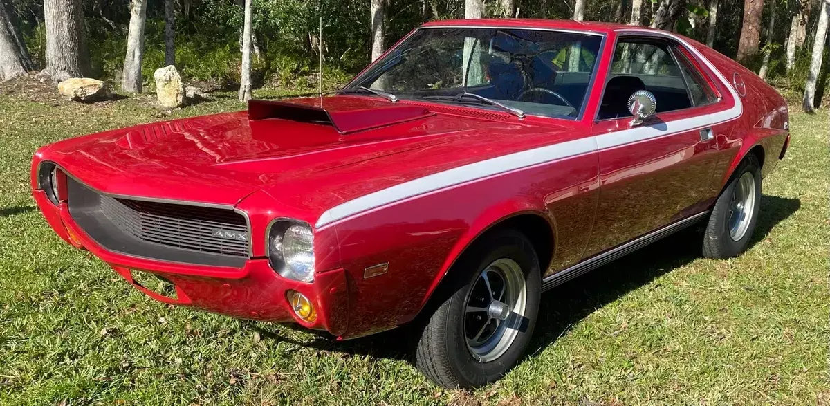 1968 amc amx coupe red rwd manual amx