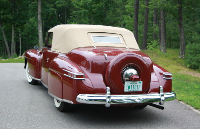 1942 lincoln continental cabriolet v12 1 of 136 built fully restored