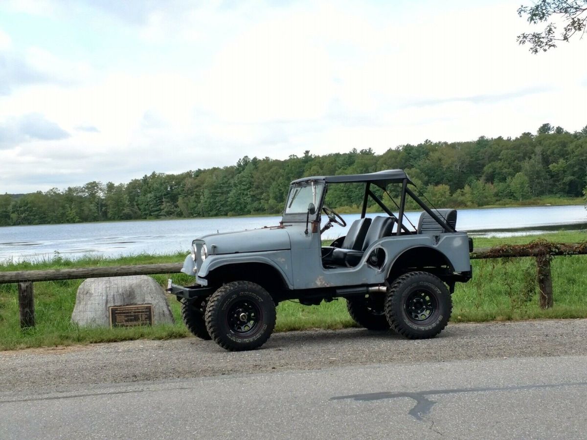 1956 willys m38a1 / cj5 grey 4wd manual