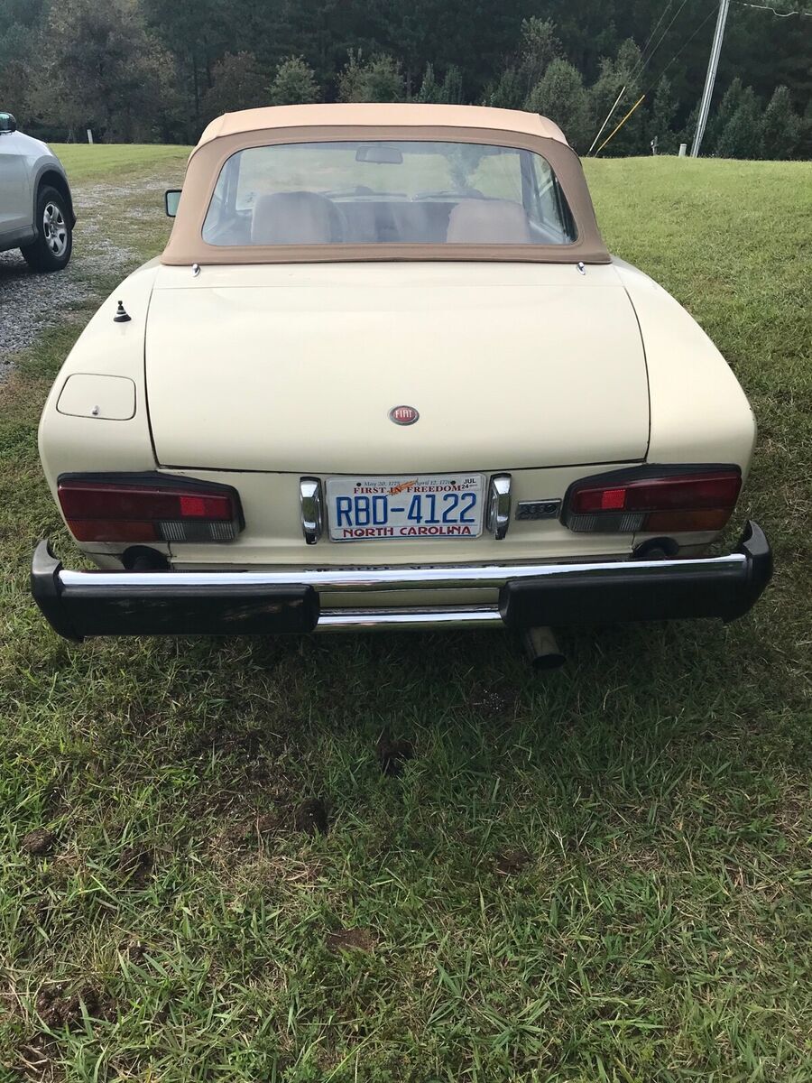 1982 fiat 124 convertible brown rwd manual spider