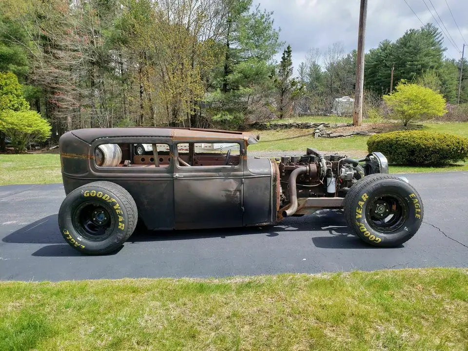1931 model a tudor sedan rat rod