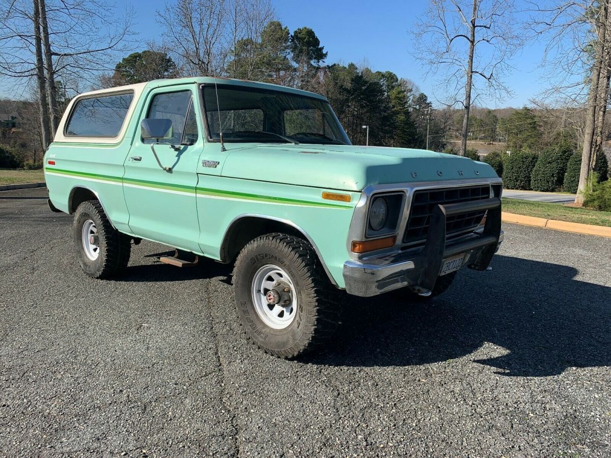 1978 ford bronco custom highly optioned 351m automatic former us forest serivce