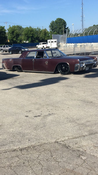 original patina 1961 suicide door lincoln continental bagged rat rod -switches