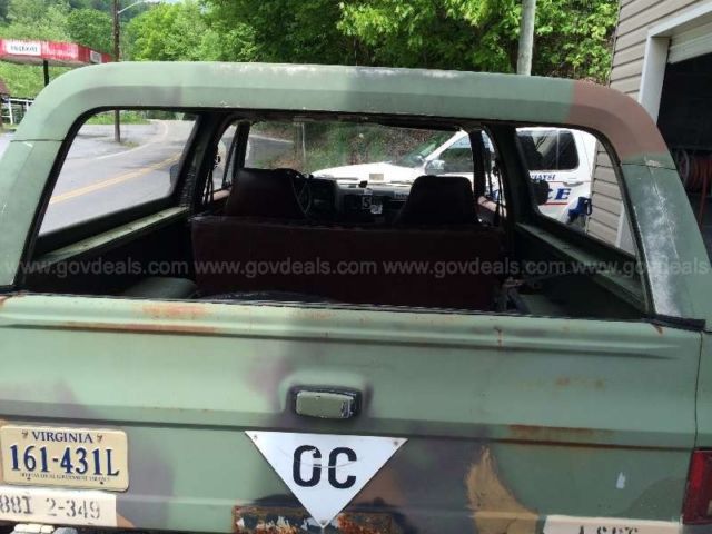 1986 chevrolet d10 military blazer 4wd sport utility 4-dr, 6.2l v8 ohv diesel