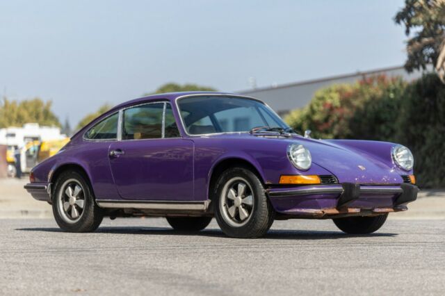 unrestored 1973 911s 2.4l mfi coupe - # matching, rare original royal purple