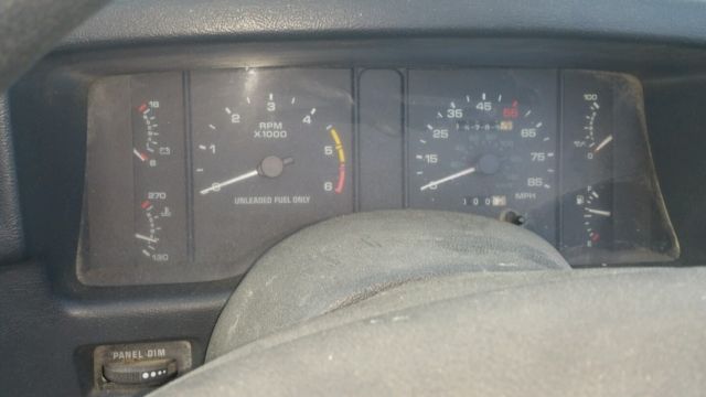 90 ford mustang white 4 cylinder convertible