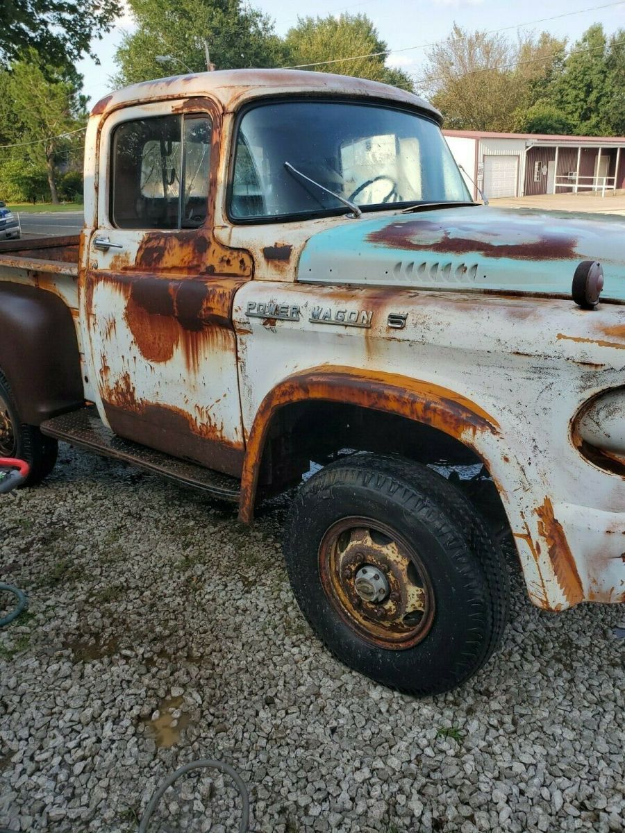 1958 dodge power wagon w100 4x4 dually shortbed