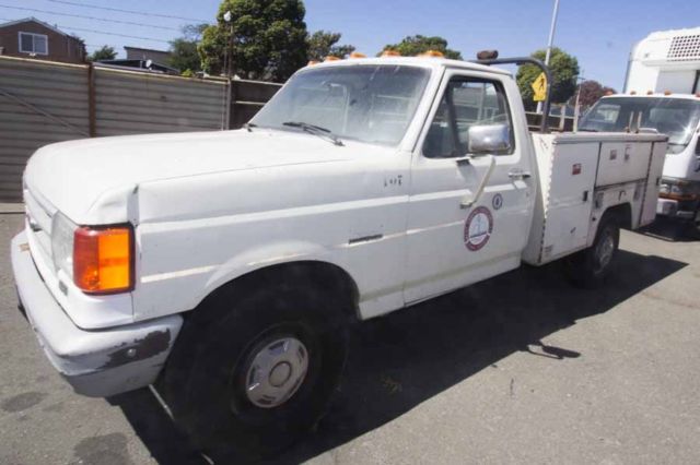 1991 ford f150 truck, 98k miles, bed boxes, started right up,7.5 liter