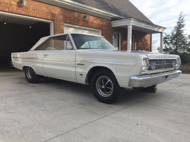 1966 plymouth belvedere ii white 2 door hardtop real hemi car (h) code