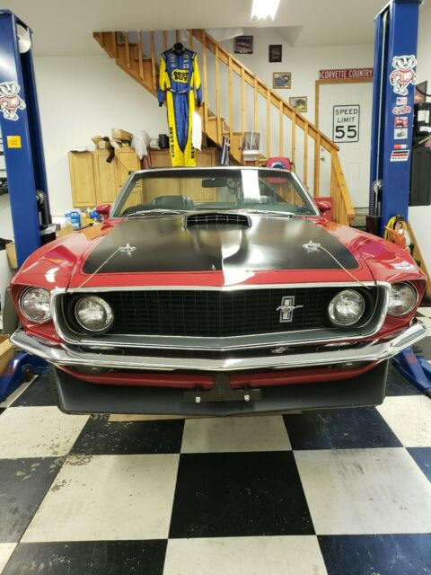 1969 ford mustang convertible gt, 351ci clevelend, factory ac automatic oem