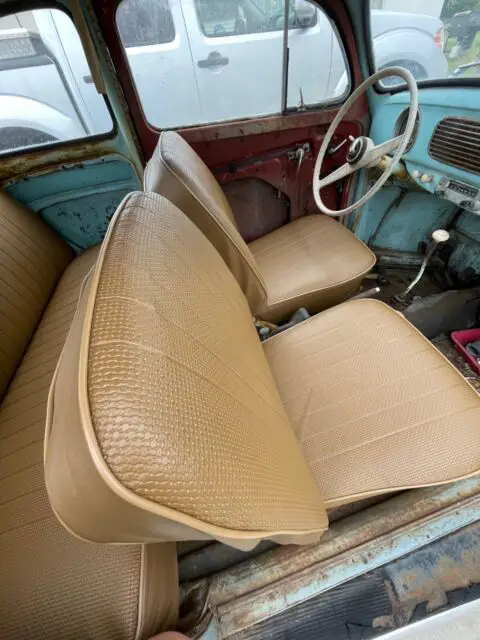 1957 oval window vw bug rare hard to find pretty original last year for oval