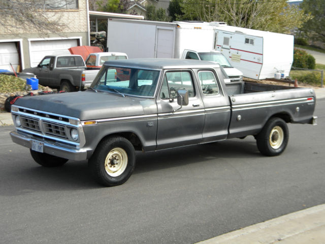 vintage f250 supercab rust free stock runs great southwest pickup truck club cab