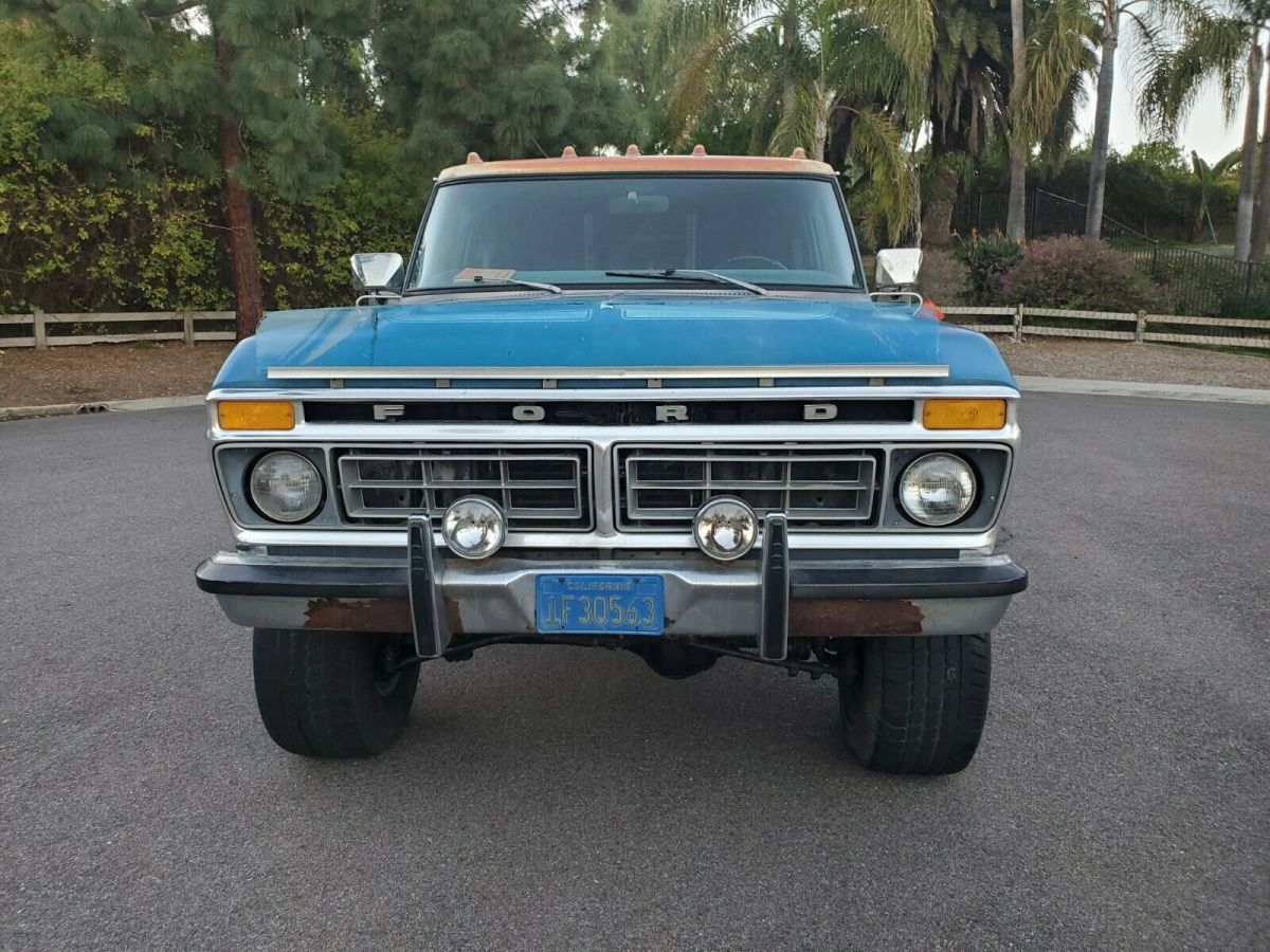 1977 ford f150 explorer v8, 4x4, 4 speed, a/c, survivor, bahama blue