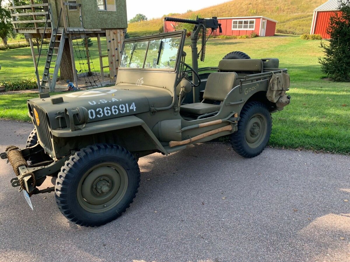 1943 willys mb green 4wd manual