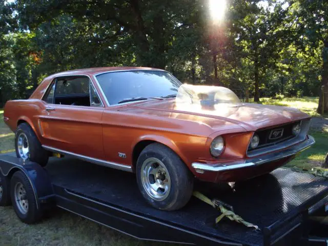 1968 mustang gt, 4 speed, power disc, ps, 9" posi, j code, marti report