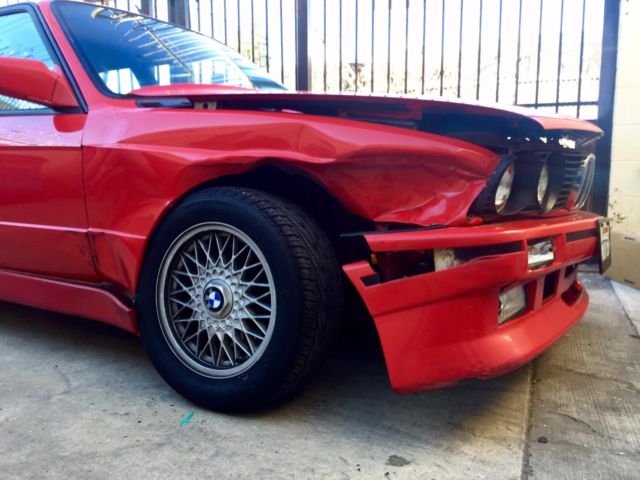 bmw e30 m3, light damage, clean title