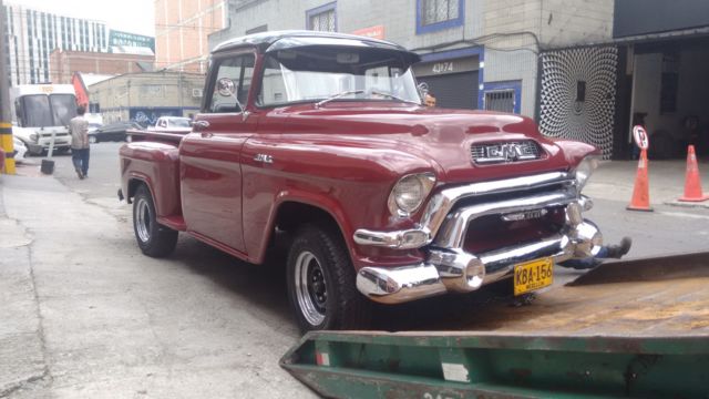 1956 gmc 100 deluxe short bed big window. frame off restored. one owner, 0 miles