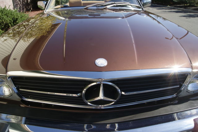 1980 mercedes-benz 450sl convertible museum quality collector car rare color !!!