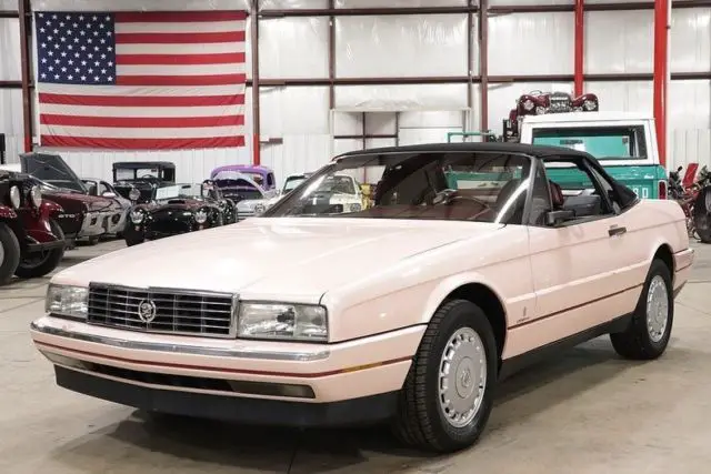 1988 cadillac allante 83488 miles mary kay pink convertible 4.1l v8 automatic