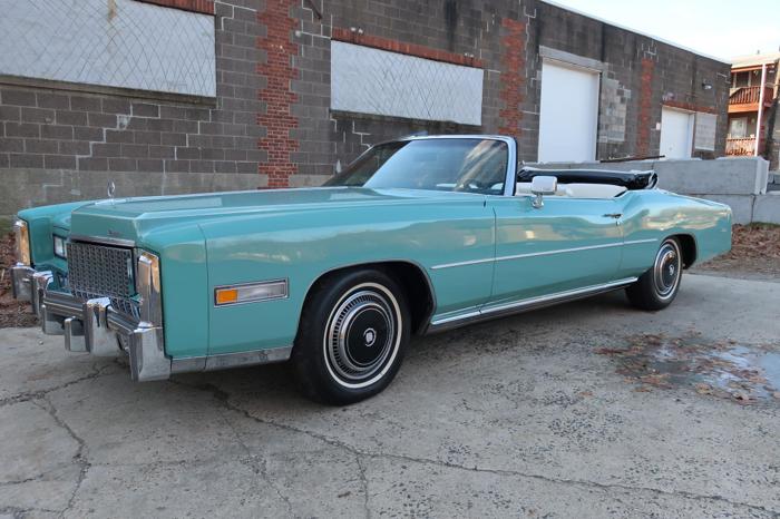 1976 cadillac eldorado white/green for sale in honolulu, hawaii