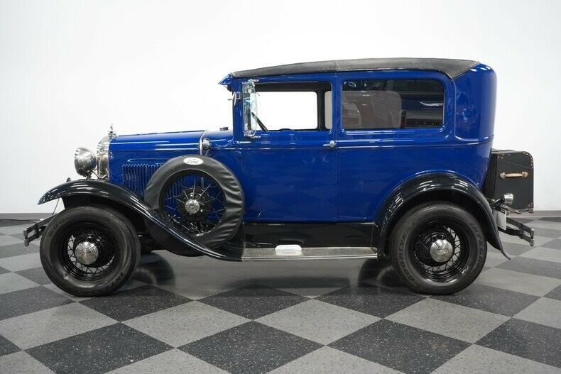 manual classic vinage collector cid prewar a/c upgraded inline 4 blue gray
