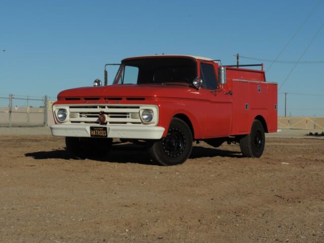 unique 1962 ford â€œcaptainsâ€ fire truck. low mile survivor