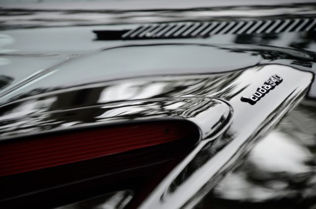 black plymouth 'cuda 340 4 speed pistol grip restored #match engine