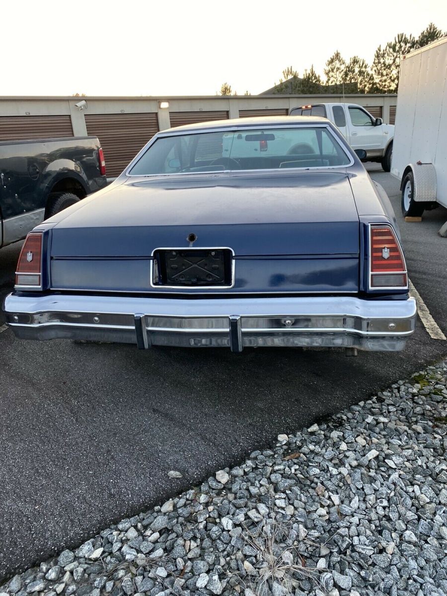 1976 chevrolet monte carlo coupe blue 2 door