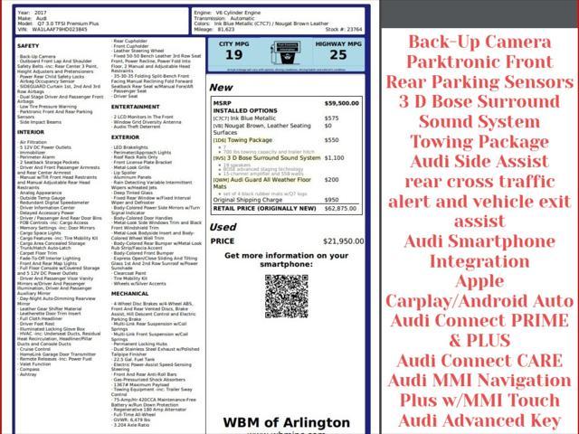 2017 audi q7 3.0t premium