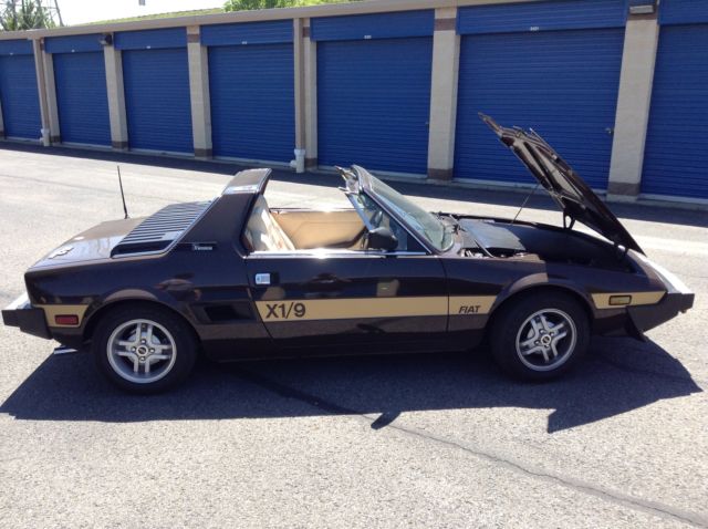 fiat x1/9 (x-19), 1980, show car condition, all oem, convertible, w/ extras