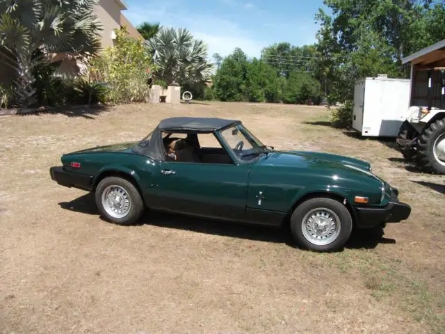 80 triumph spitfire 28,800 miles very nice new tires british racing green sharp