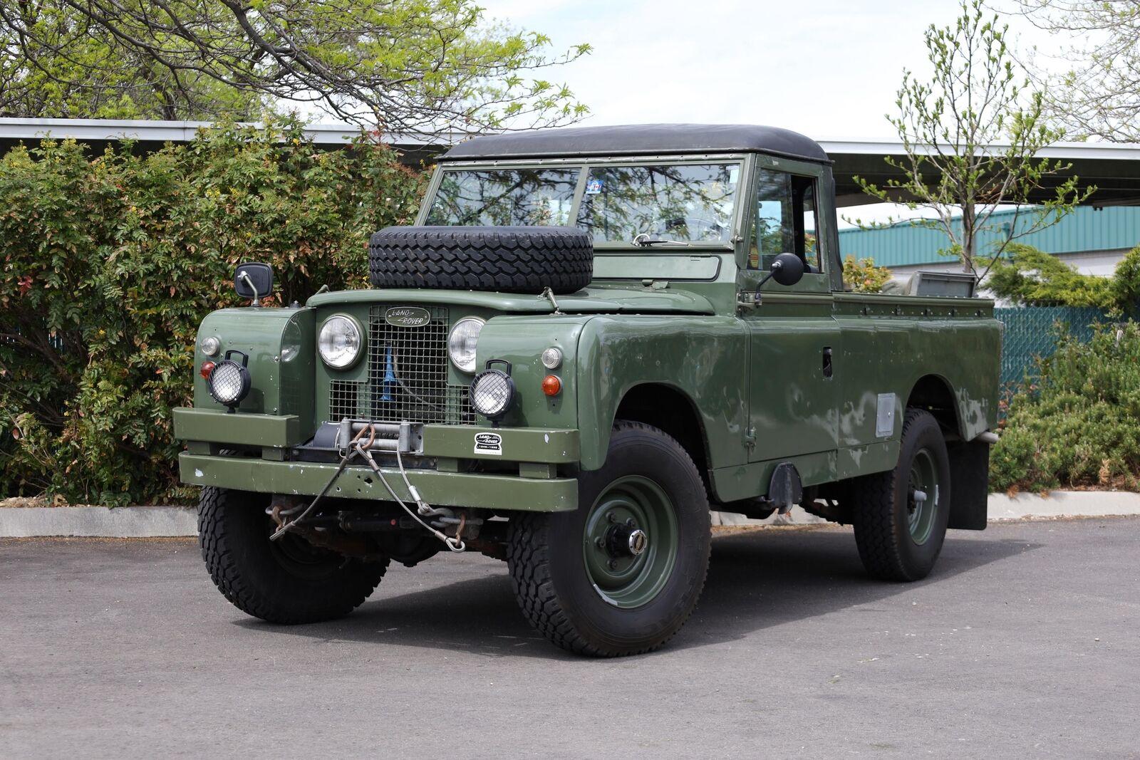 1965 land rover series iia 4x4 80036 miles green manual
