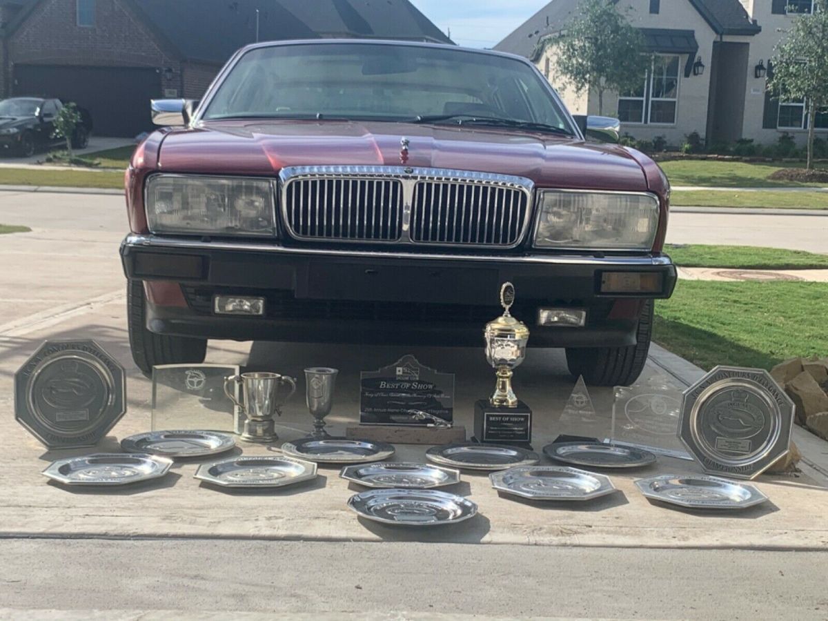 1991 jaguar xj6 vanden plas sedan red rwd automatic no reserve!