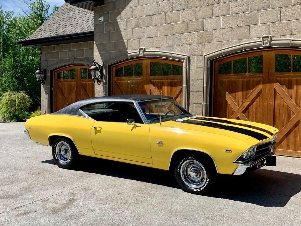 1969 chevrolet chevelle 396 ss stunning daytona yellow 396 4bbl v8