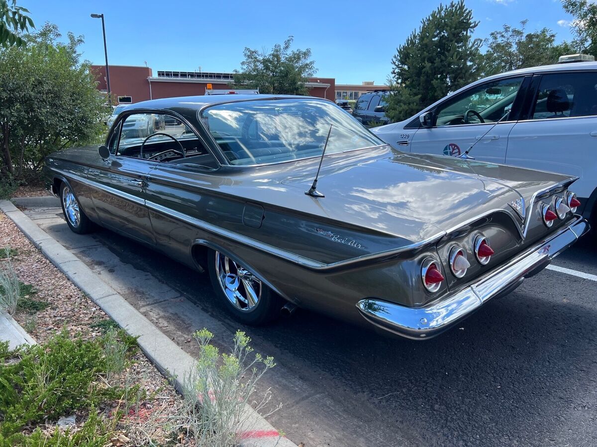 1961 chevrolet bel air coupe grey rwd manual impala