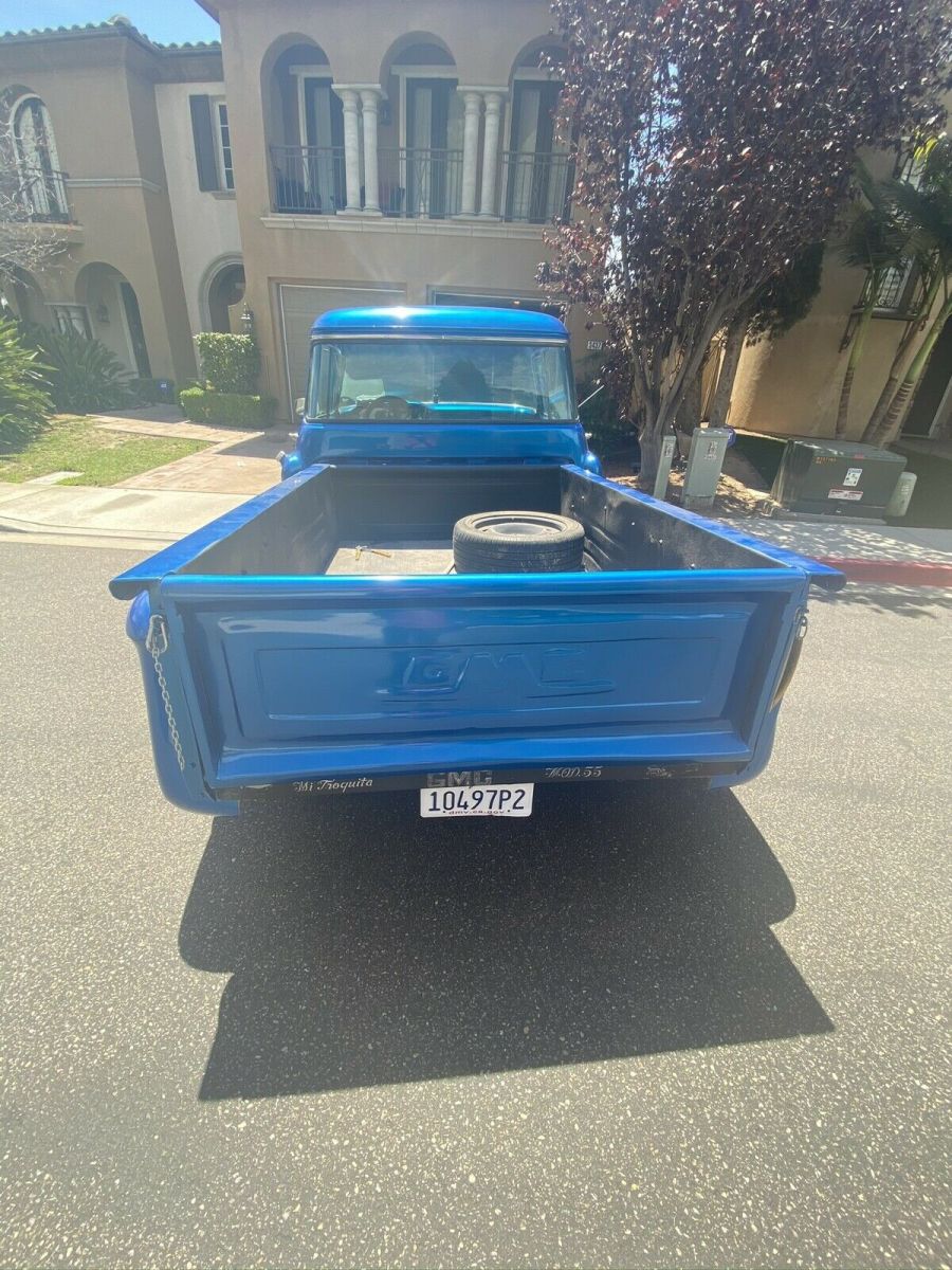 1955 chevrolet c-10 pickup blue rwd automatic